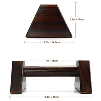Thumbnail for 25CM Carbonized Wood Parallettes