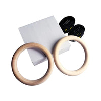 Thumbnail for Wooden Gymnastic Rings With Adjustable Straps